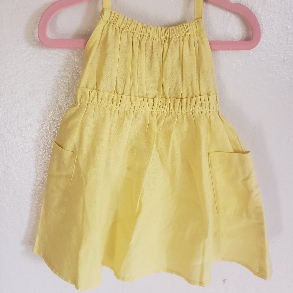 New! Crazy 8 Yellow Halter Sundress 12 to 18 Month